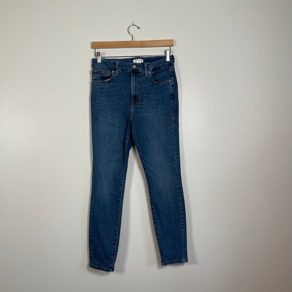 Good American • Good Legs Skinny Crop Jeans Blue 615